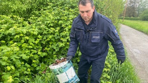 Illegal entsorgter Müll ist in Pforzheim ein Problem, dass die "Müll-Sheriffs" in Angriff nehmen (Foto: SWR)