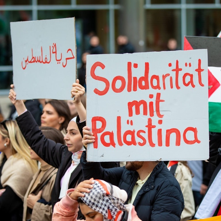 Protest in Stuttgart für Palästina Gewalt am Rande der Demo SWR Aktuell