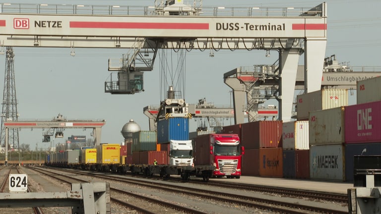 Containerterminal in Kornwestheim (Foto: SWR)