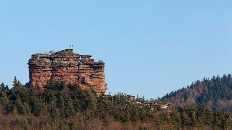 Asselstein Kletterfelsen in der Nähe von Annweiler  (Foto: IMAGO, IMAGO / Zoonar)