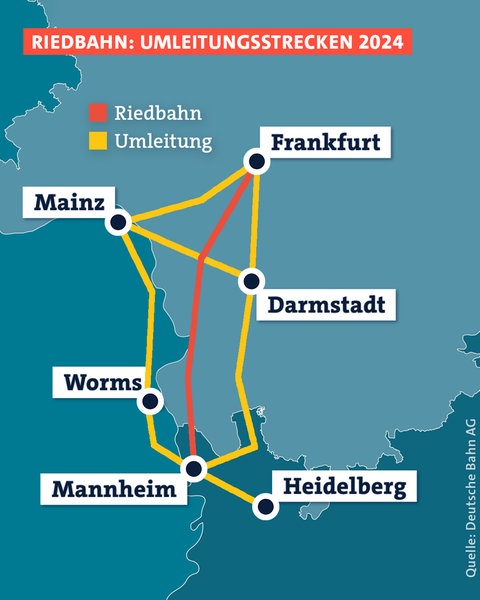 Sperrung Der Bahn Strecke Frankfurt Mannheim Hat Folgen SWR Aktuell