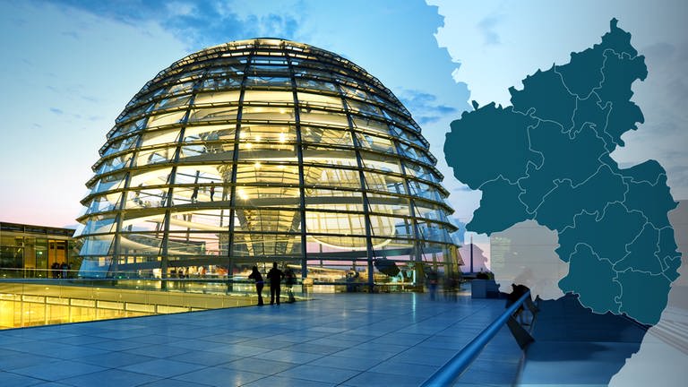 Reichstag Kuppel, Karte RLP