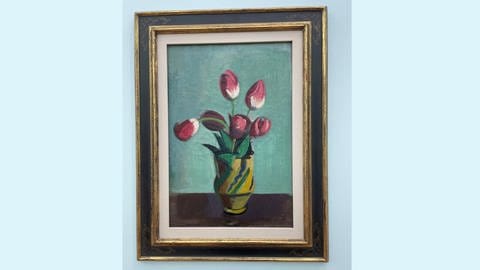 Rudolf Levy: „Tulpen in Keramikkrug“ (Privatbesitz)