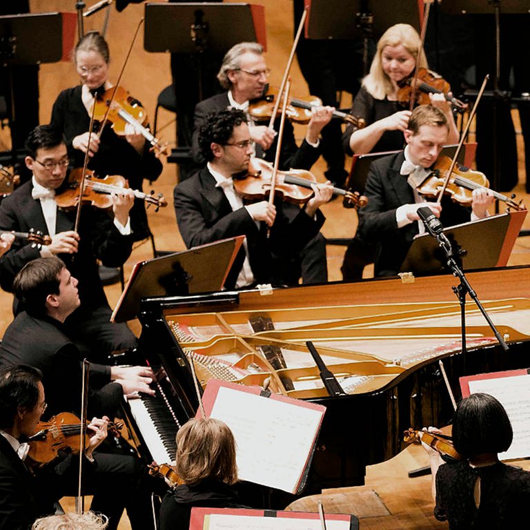 Francesco Piemontesi, Roger Norrington und das SWR Symphonieorchester (Foto: SWR, Markus Palmer)
