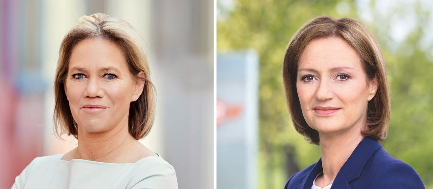 ARD-Programmdirektorin Christine Strobl (links) und ZDF-Chefredakteurin Bettina Schausten.