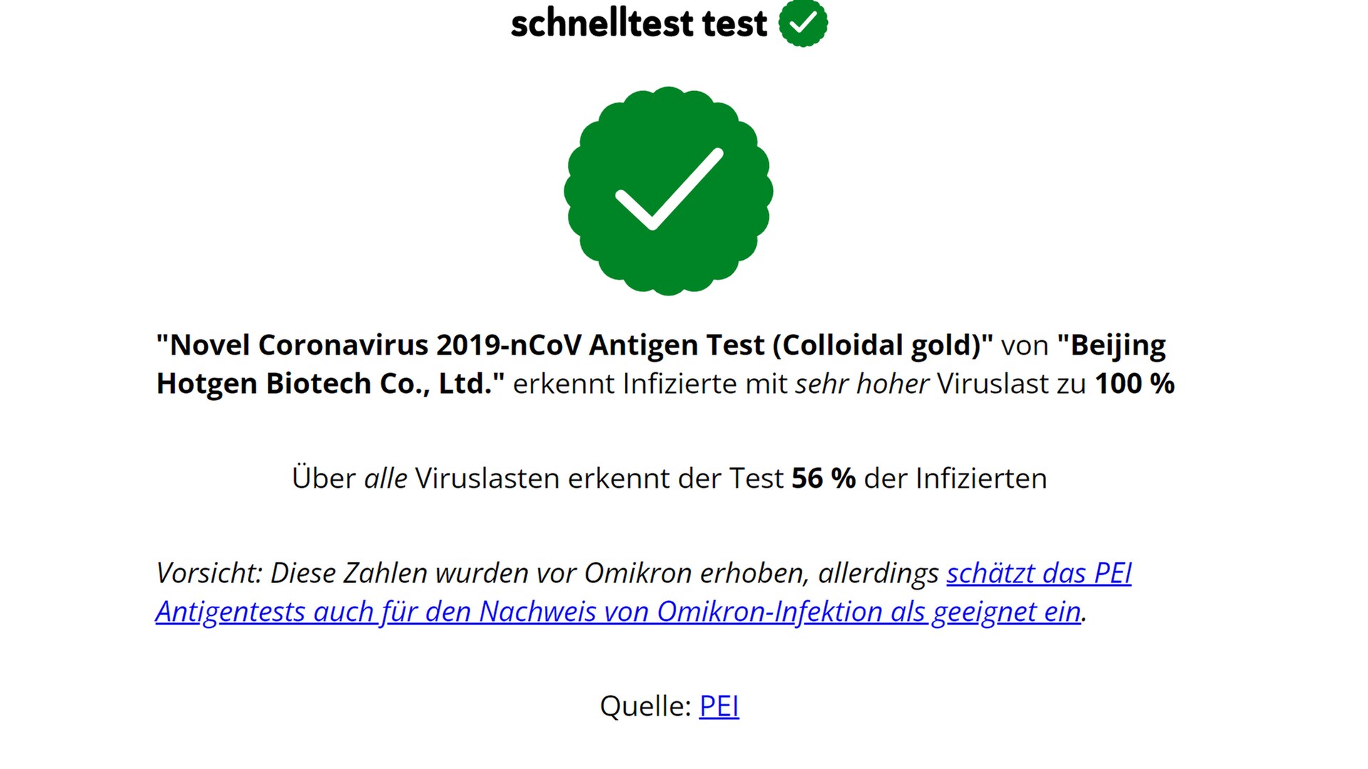 Zuverlässigkeit von Corona Schnelltests per Smartphone überprüfen SWR