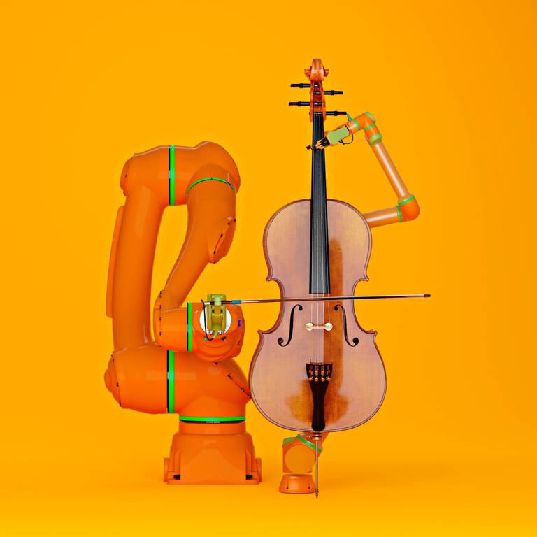 Ein Roboter macht Musik (Foto: IMAGO, imago)