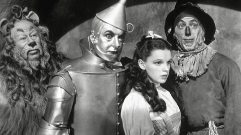 Bert Lahr, Jack Haley, Judy Garland und Ray Bolger - Die Schauspieler von "Der Zauberer von Oz" (Foto: IMAGO, Cinema Publishers Collection)