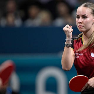 Deutschlands Tischtennisspielerin Annett Kaufmann