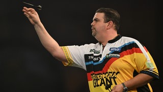 Gabriel Clemens bei der Darts-WM im Londoner Alexandra Palace