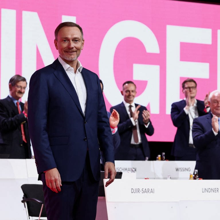 Christian Lindner auf dem FDP-Bundesparteitag (Foto: REUTERS)