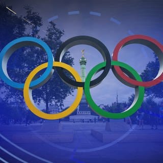 Grafik mit den olympischen Ringen
