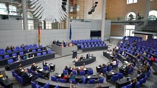 Eine Abstimmung im Plenum des Bundestages
