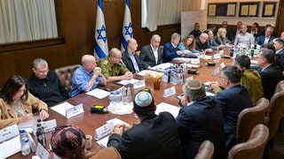 Sitzung des israelischen Sicherheitskabinetts