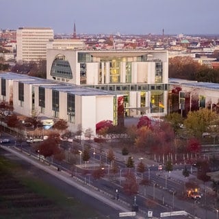 Blick auf das Bundeskanzleramt.