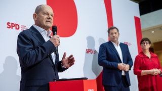 Olaf Scholz in der SPD-Parteizentrale