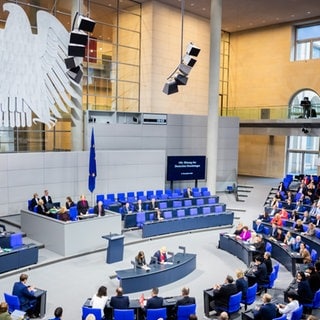 Blick in den Bundestag