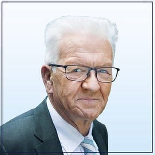 Winfried Kretschmann, Spitzen·kandidat von der Partei Die Grünen.