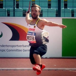 Mathias Mester ist Weltmeister im Speerwurf