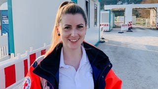 Verena ist Rettungssanitäterin und arbeitet an der Corona-Teststelle in Tübingen