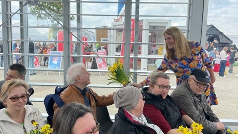 Heike Boomgaarden auf dem Maimarkt in Mannheim