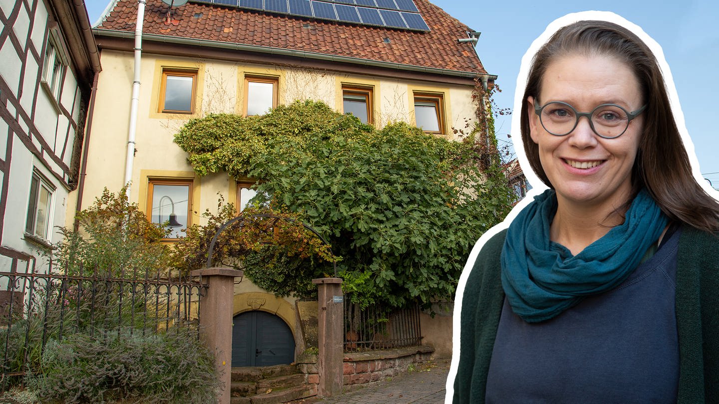 Antje Grieß ist Schreinermeisterin, 42 Jahre alt und glückliche Hausbesitzerin des wohl ältesten Hauses in Siebeldingen in der Pfalz: der alten Dorfschule aus dem 18. Jahrhundert.