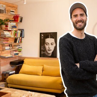 Philipp hat sich im alten Luftschutzkeller seines Elternhauses ein gemütliches Mini-Loft im Industrie-Stil gebaut.