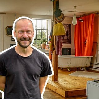 René hat eine alte Instrumenten-Fabrik zu einem modernen Vintage-Loft im Industrie-Stil ausgebaut.