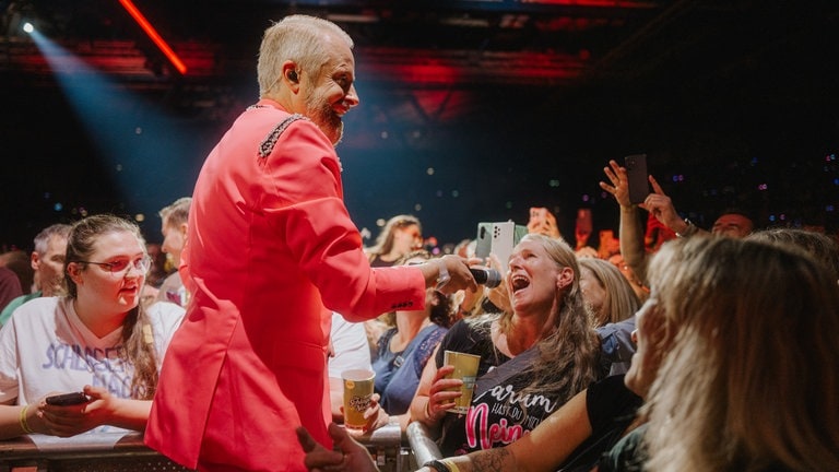 Ross Antony bei seinem Auftritt in Stuttgart bei der Schlagernacht des Jahres 2024.