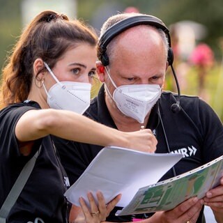 Vorbereitungen im SWR-Team