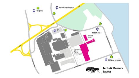 Parkplatzplan Technik Museum Speyer