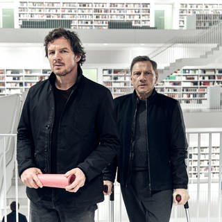 Tatort "Lass sie gehen" Keyvisual in der Stadtbibliothek Stuttgart