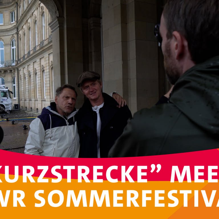Pierre M. Krause und Richy Müller besuchen in der aktuellen Folge der „Kurzstrecke“ das SWR Sommerfestival.