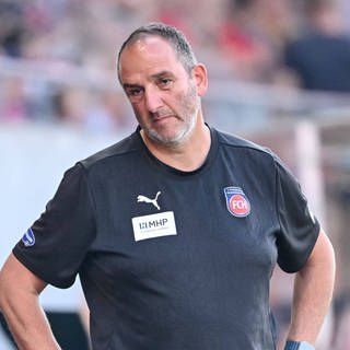 Ist bedient: Frank Schmidt, der Trainer des 1. FC Heidenheim