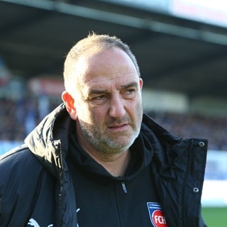 Trainer Frank Schmidt, Trainer des 1.FC Heidenheim