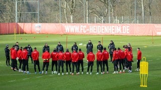 Das Heidenheimer Team vor dem Spiel gegen Union Berlin 