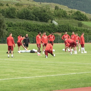 Der 1. FC Kaiserslautern im Trainingslager in MalsSüdtirol.