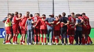 Spielerkreis beim 1. FC Kaiserslautern nach der 0:1-Niederlage in Elversberg