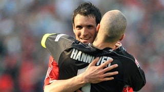 Nach dem Bundesliga-Spiel Hannover gegen Hertha BSC Berlin (April 2009)