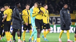 Enttäuschung bei den Young Boys Bern nach der 1:6-Niederlage gegen Atalanta Bergamo