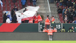 Böllerwurf bei FC Augsburg gegen TSG Hoffenheim