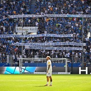 Banner im Hoffenheimer Fanblock