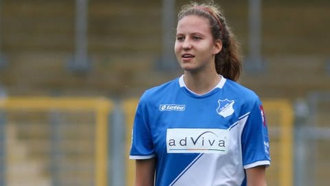 Franziska Harsch bei ihrem Bundesliga-Debüt gegen den 1. FFC Frankfurt am 16. November 2014.