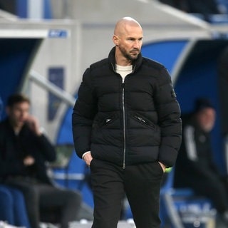 Christian Ilzer (Trainer TSG Hoffenheim) an der Seitenlinie