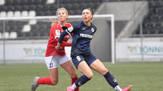 Leonie Kreil vom SC Sand im Spiel gegen den FSV Güthersloh