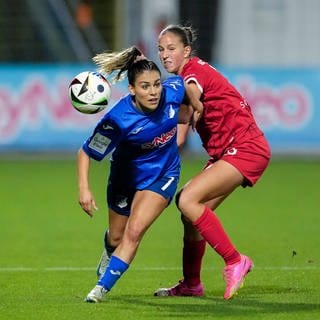 SC Freiburg gegen die TSG Hoffenheim in der Frauen-Bundesliga