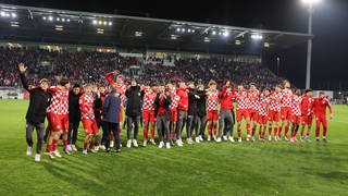 Die U19 von Mainz 05 feiert den Einzug ins Viertelfinale der Youth League