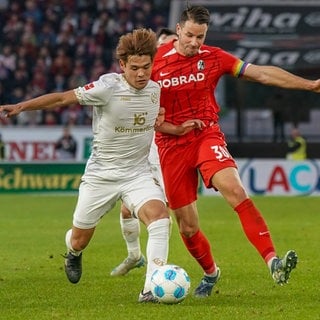 Spielszene zwischen dem SC Freiburg und Mainz 05