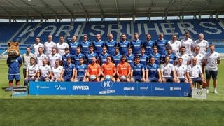 Mit dieser Mannschaft will der Karlsruher SC in die neue Saison starten.