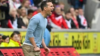 KSC-Trainer Chrisitan Eichner nach dem 4:4 gegen Köln.